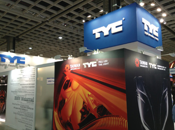 tyc garnered two awards — one for its adaptive front lighting (afs) headlamp and the other for its full led tail lamp. 