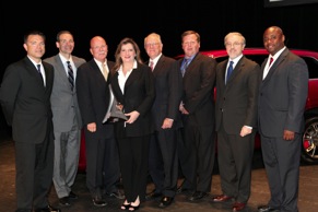 Pictured from left to right: Tom Finelli, Head of Purchasing at Chrysler Electrical Group; Scott Kunselman, SVP, Purchasing and Supplier Quality, Chrysler Group LLC.; James Finley, President and CE, TRICO Products; Margaret Kubasiak, VP Business Development; James Wiggins, Chairman TRICO Products; Dave Parker, Global Business Unit Director; Vilmar Fistarol, Head of Group Purchasing, Chrysler Group LLC.; Mike Terrell Jr., Procurement Specialist, Chrysler Group LLC.