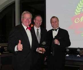 Vic Edelbrock, AAM Group's Tim Odom and Larry Pacey strike a pose at the NPW Million Dollar Club Dinner.
