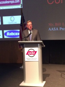 aasa president and coo bill long welcomes the association's members to charlotte.
